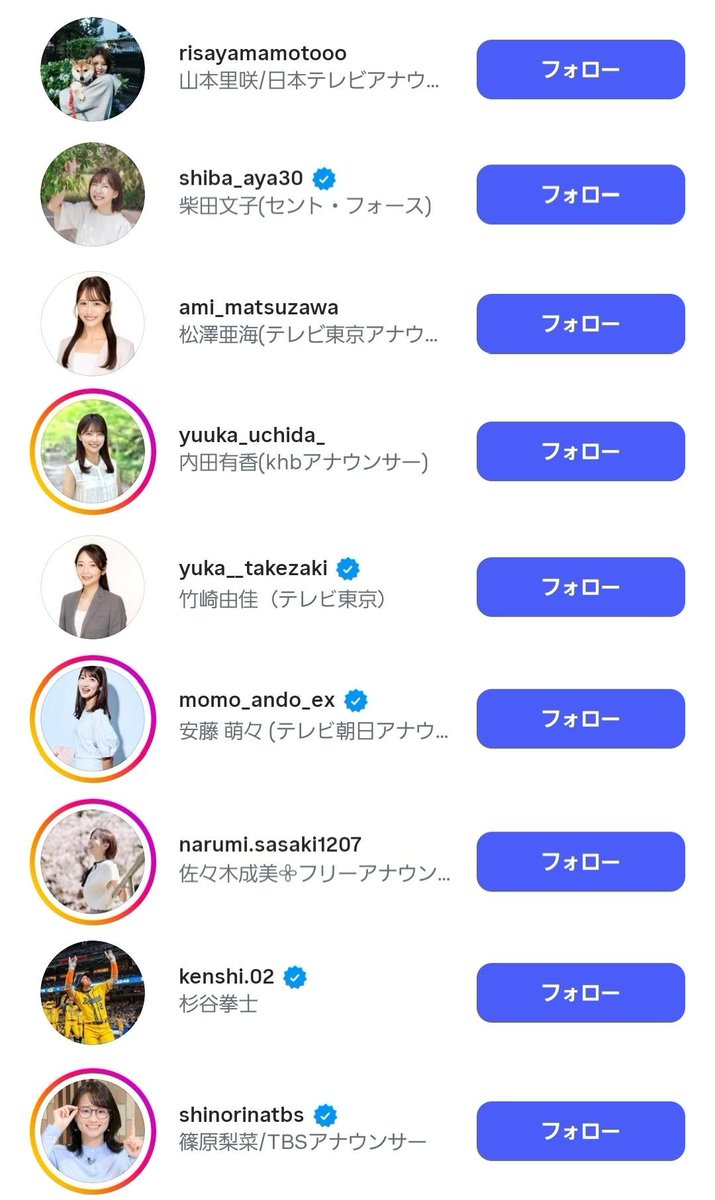 tkzwgrs's tweet photo. 【文春砲】日本卓球界のエース・張本智和(23)選手、『インスタでの女子アナDMナンパ』というわりと弱めのネタで文春砲を被弾
↓
それはそうと、記事なんか読まずとも張本選手のインスタフォロー欄があまりにも分かりやすすぎると話題に https://t.co/GTnzlpB4TN