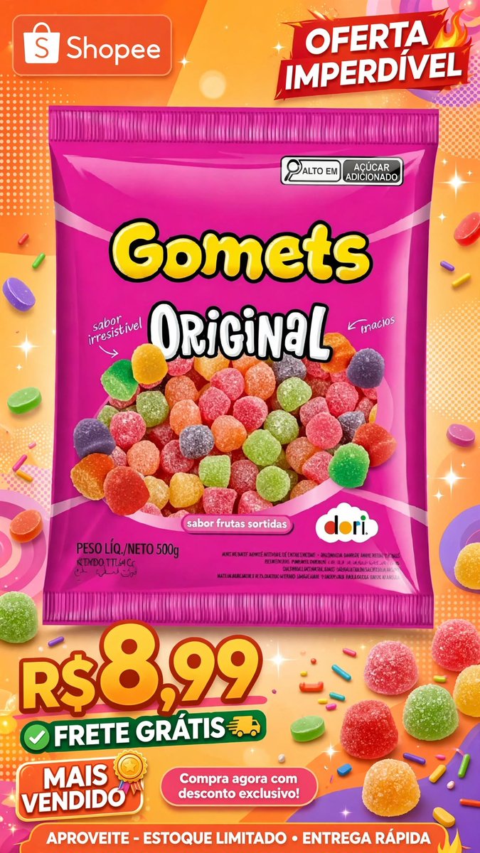 Shopee16470's tweet photo. Goma Gomets Sortido Dori 500g
https://t.co/ctQNMBo9U1 https://t.co/bQDI8ErSkB