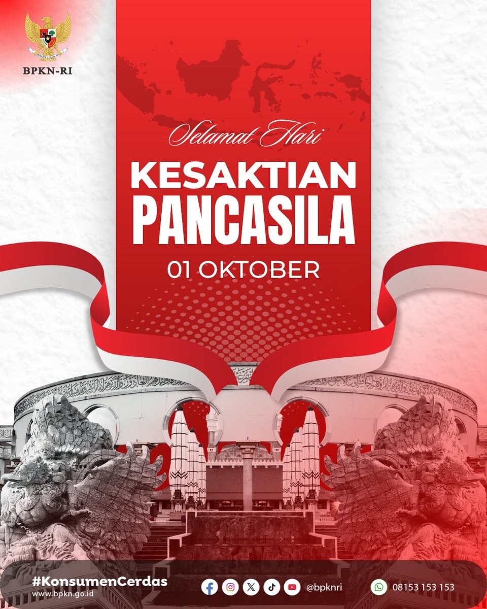 BPKN_RI's tweet photo. Selamat Hari Lahir Pancasila!

Nilai-nilai Pancasila mengajarkan pentingnya keadilan, kemanusiaan, dan keseimbangan dalam kehidupan. https://t.co/yKbbfcSH2o