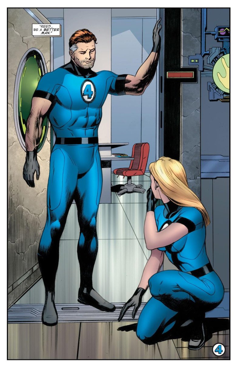 connor__2001's tweet photo. @ladolcevolk He’s probably one of my favorite writers for Reed and Doom. After reading his F4 and avengers stuff you can really see how similar and different the two are. Reed letting go of trying to “solve everything” while Victor couldn’t https://t.co/LbZiBA9kjM