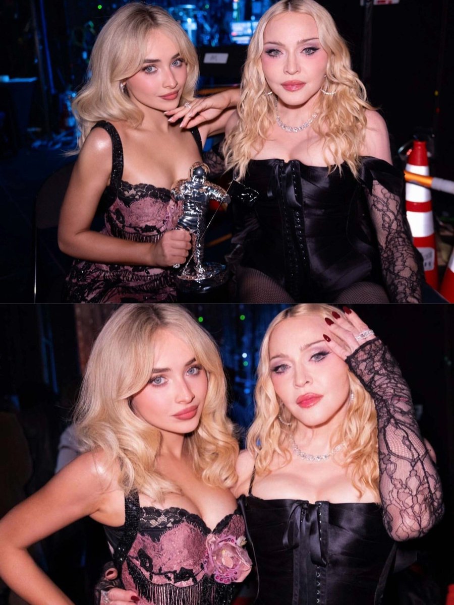 scarpenterbr's tweet photo. FACE CARD! Sabrina Carpenter e Madonna. https://t.co/sUKc2ju6Qf