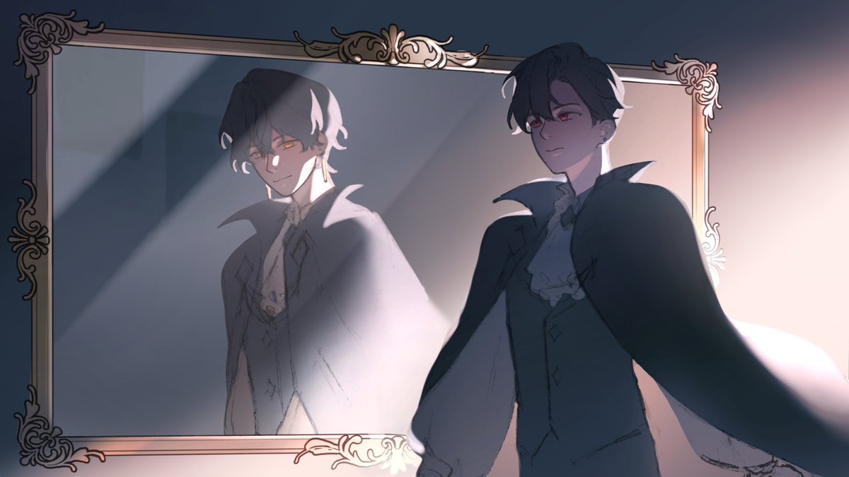 GreenGrassTea44's tweet photo. #마차살
Wip Lukas the vampire and Narke the mirror spirit ^0^ https://t.co/Mum6wVT9ek
