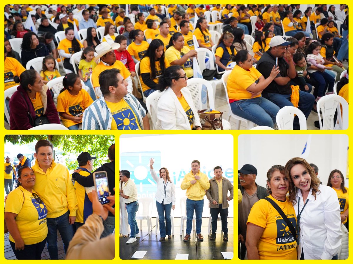 p_unionista's tweet photo. Una jornada con ambiente de comunidad. 💛☀️ San José Pinula reunió a vecinos de distintas edades en un encuentro de afiliación, convivencia y participación. Gracias a quienes fueron parte de esta actividad.
 Afíliate. LEPP-Art.20(h) https://t.co/T5IG6aIYCF