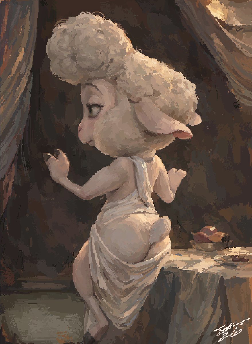 TuskOnline's tweet photo. “Recreant Requiem”
painted on one layer, drawn on livestream
-10 Hours
#Zootopia #DawnBellwether https://t.co/z3WUV3ooty