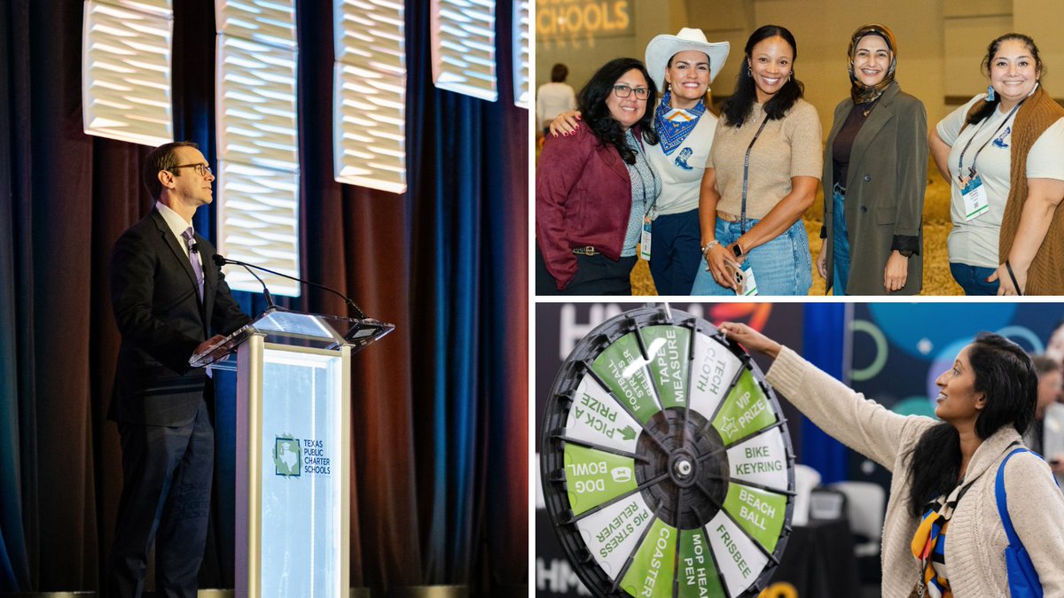 TPCSAnews's tweet photo. We want to give a big, Texas-sized THANK YOU to the Texas Public Charter Schools community for showing up, sharing ideas, and stepping into excellence at the #TPCSC26 this week! 🤠 🎉

Congratulations to our Of The Year award winners: Aida Montemayor from @RgvVanguard for Teacher of the Year, Dr. Dana Jobe from @UniversalA71112 for Leader of the Year, and Bradley Sharp from iSchool High at University Park (@ResponsiveEd) for Principal of the Year! 🏆

That’s a wrap, y’all! Can't wait to see everyone next year in Austin! ✨