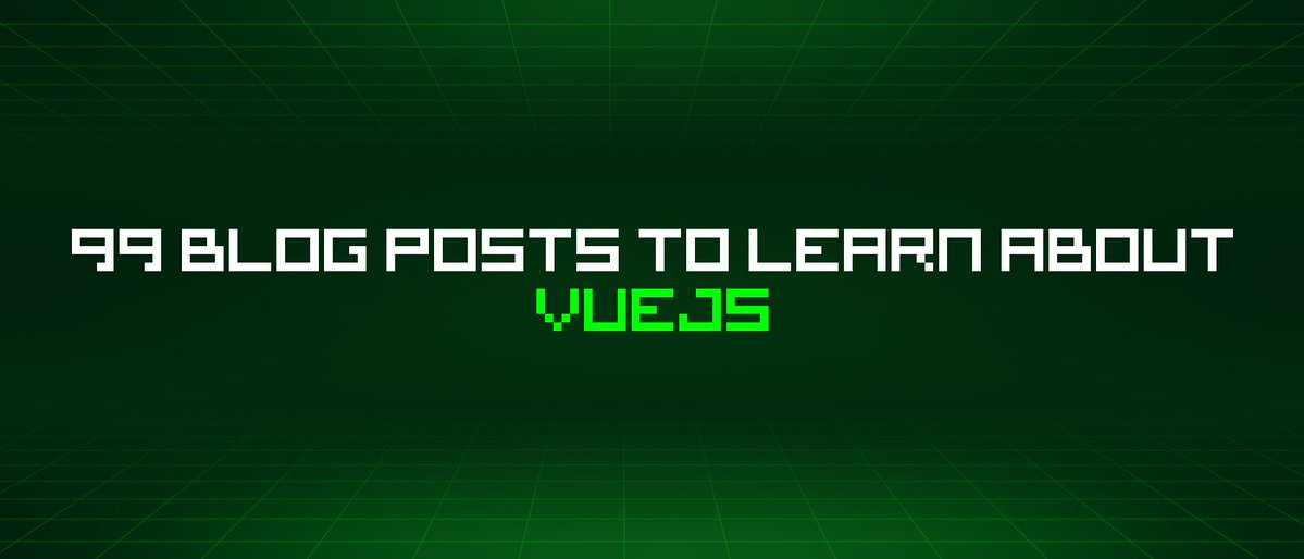 hackernoon's tweet photo. Learn everything you need to know about Vuejs via these 99 free HackerNoon blog posts.
#vuejs #learn...Show more https://t.co/in2TzPENXd