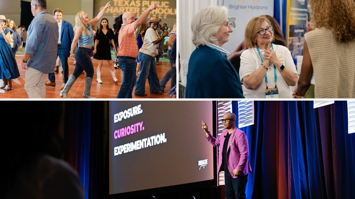 TPCSAnews's tweet photo. We want to give a big, Texas-sized THANK YOU to the Texas Public Charter Schools community for showing up, sharing ideas, and stepping into excellence at the #TPCSC26 this week! 🤠 🎉

Congratulations to our Of The Year award winners: Aida Montemayor from @RgvVanguard for Teacher of the Year, Dr. Dana Jobe from @UniversalA71112 for Leader of the Year, and Bradley Sharp from iSchool High at University Park (@ResponsiveEd) for Principal of the Year! 🏆

That’s a wrap, y’all! Can't wait to see everyone next year in Austin! ✨