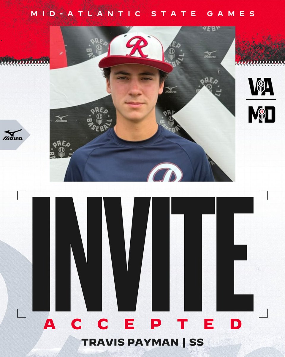 PrepBaseballVA's tweet photo. ⭐ Mid-Atlantic State Games Invite Accepted ⭐

These players are locked in for #MASG26

The blockbuster event of the fall in the Mid-Atlantic is sold out. https://t.co/EUpX5b8NBy