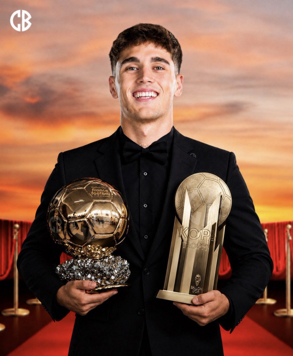 CubarsiXtra_'s tweet photo. 🚨👀 Le compte officiel du Ballon d’Or vient d’annoncer qu’un joueur peut remporter 𝟮 𝗧𝗥𝗢𝗣𝗛𝗘𝗘𝗦 lors d’une même cérémonie ! 🌕⌛️

Pau Cubarsí est éligible au Ballon d’Or et au Trophée Kopa. 🏆👀 https://t.co/K3pySW2bCd