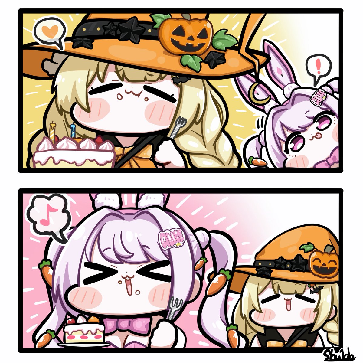 shu1ch_san's tweet photo. Treat or Treat🐰
#NIKKE
#NIKKEfanart https://t.co/XmEhp4MxIa