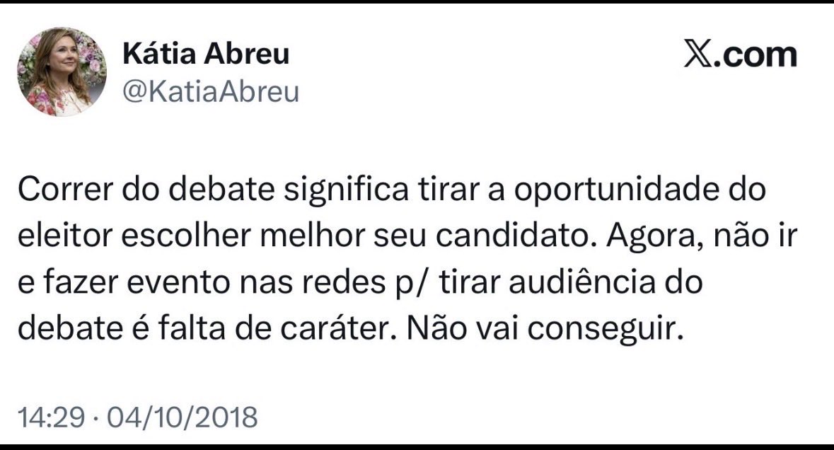 mhcipa's tweet photo. @KatiaAbreu É muita falta de vergonha na cara https://t.co/UYdwNlaTdc