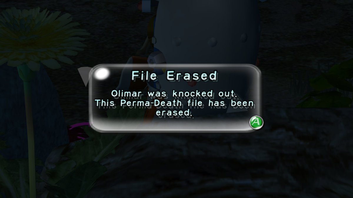 PikminNative's tweet photo. Perma-Death mode! If Olimar dies, gets a bad ending, or has a Pikmin Extinction, your save file is deleted. This menu will also house future game modes (ironmin mode, randomiser, etc.) https://t.co/AtaNuzUlWL
