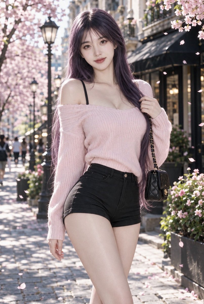 Dandaforfunoob's tweet photo. 紫发街拍，酷飒氛围感拉满 💜 Purple hair, city lights &amp; modern vibes. #紫发美女 #街拍 #时尚写真 #StreetStyle #Fashion https://t.co/sMopLCSz2D