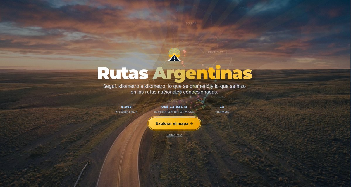 StereoHodler's tweet photo. Las rutas nacionales argentinas llevan décadas de abandono. Pozos, banquinas rotas, tramos que son una trampa mortal. Ahora empezó un cambio grande y casi nadie lo está mostrando kilómetro a kilómetro. Hice una app para eso https://t.co/QfvSJEUcEw 🧵👇 https://t.co/BzXI3SHwHf