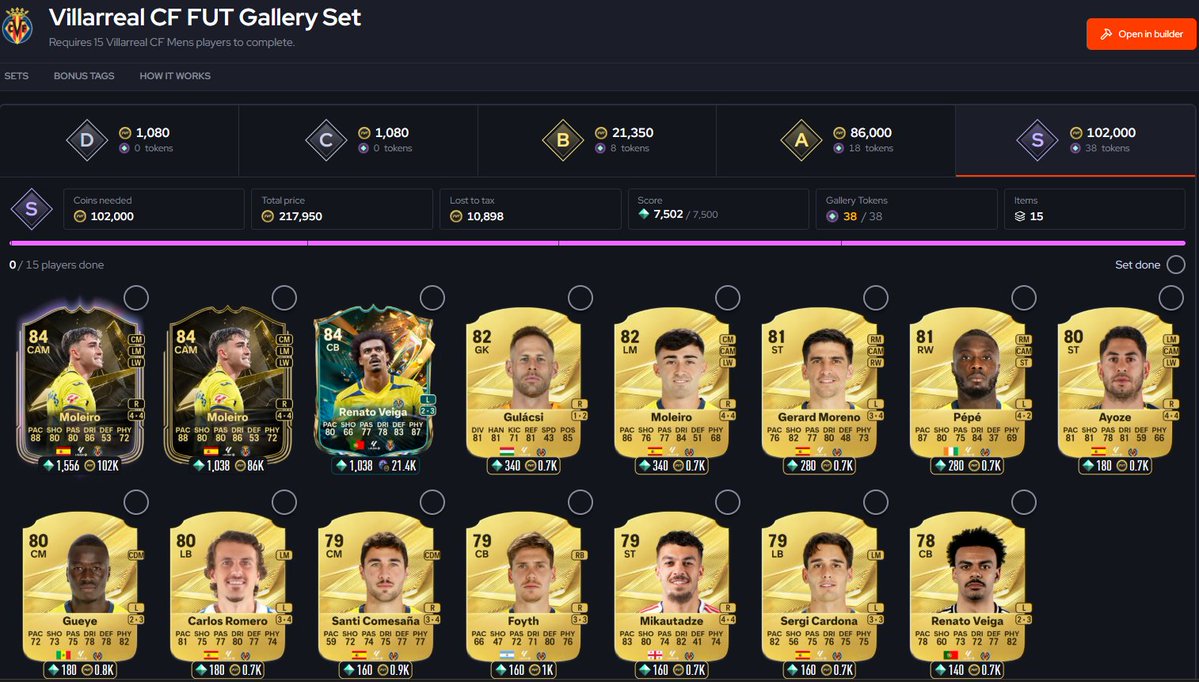 sturridgeut's tweet photo. Villareal (38 tokens) https://t.co/sHmstGBafF