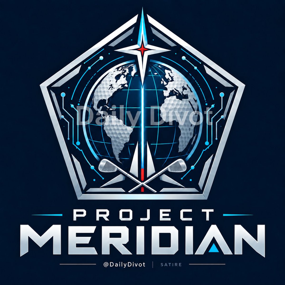 DailyDivot's tweet photo. Project Meridian. A new Pentagon project to protect America. The Future of Warfare: On the Golf Course.
@elonmusk #elon #war https://t.co/iFfcrVmDhx