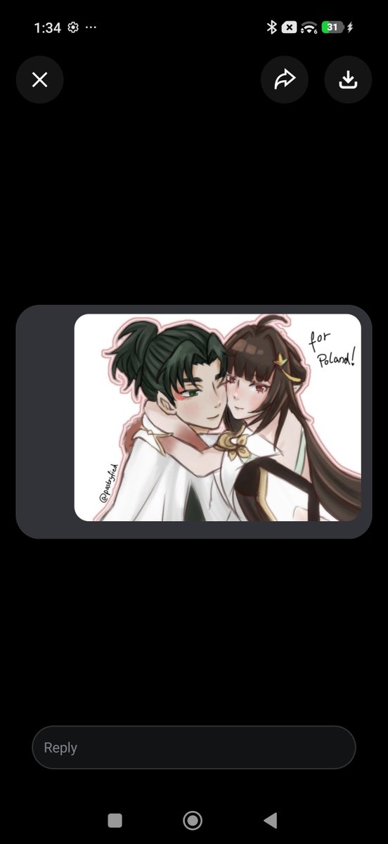 FT_Poland's tweet photo. @rayvnest OMG reminds me off when I asked a friend to draw lingsha X uruha art for me https://t.co/u5JPFNA1jG