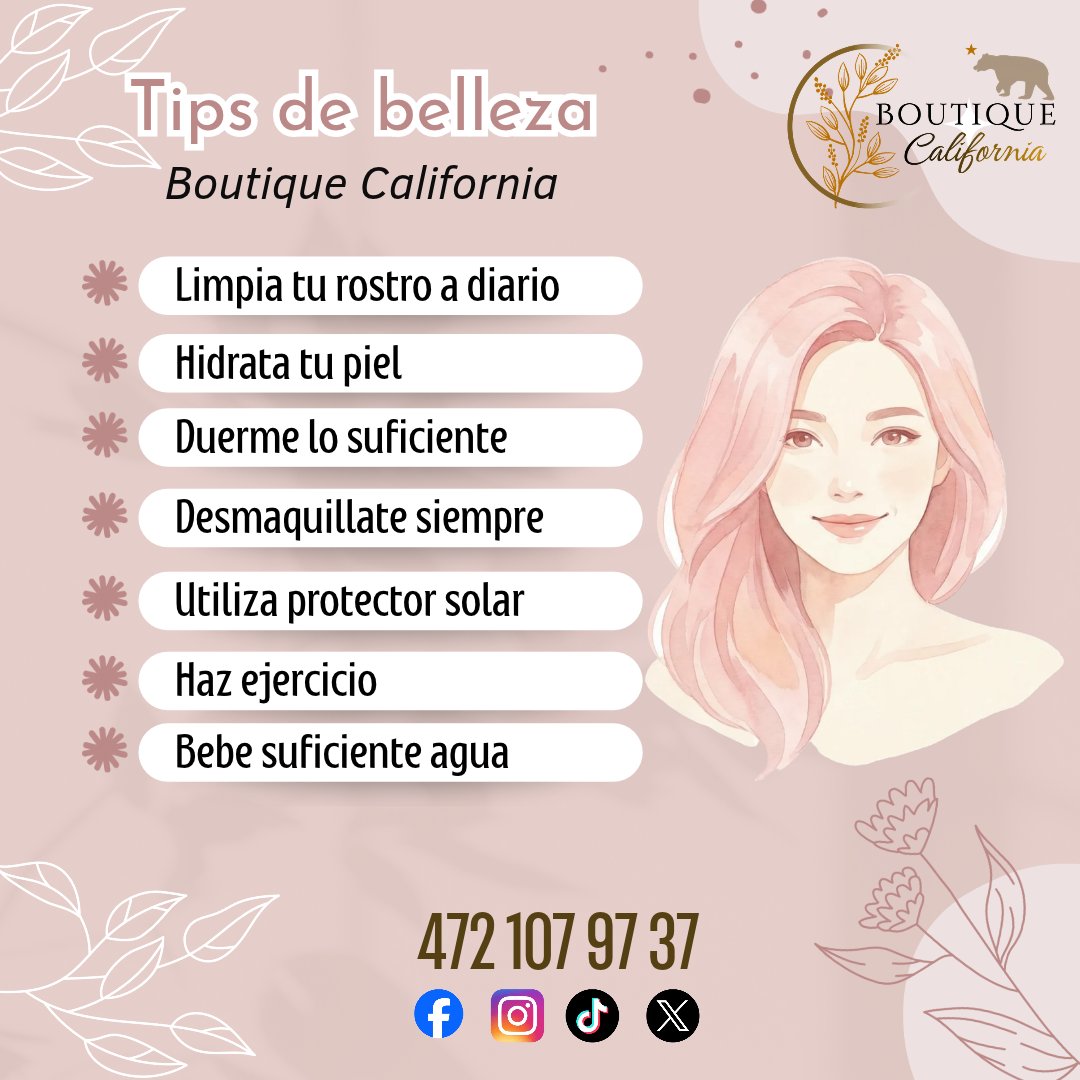 boutique_cal's tweet photo. #tips  En 𝗕𝗼𝘂𝘁𝗶𝗾𝘂𝗲 𝗖𝗮𝗹𝗶𝗳𝗼𝗿𝗻𝗶𝗮 te queremos bella en todos los aspectos.

Además de #ropa #calzado y #accesorios también tenemos maquillaje, comunícate al 472 107 97 37 para solicitar información o hacer tu pedido. https://t.co/8LzIvMrxQM