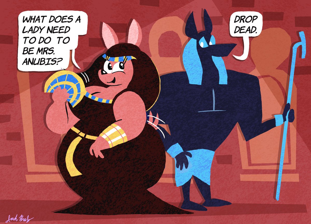 jackbrady1010's tweet photo. Anubis, the Egyptian ruler of death, has standards. https://t.co/IBpGCdLjrS