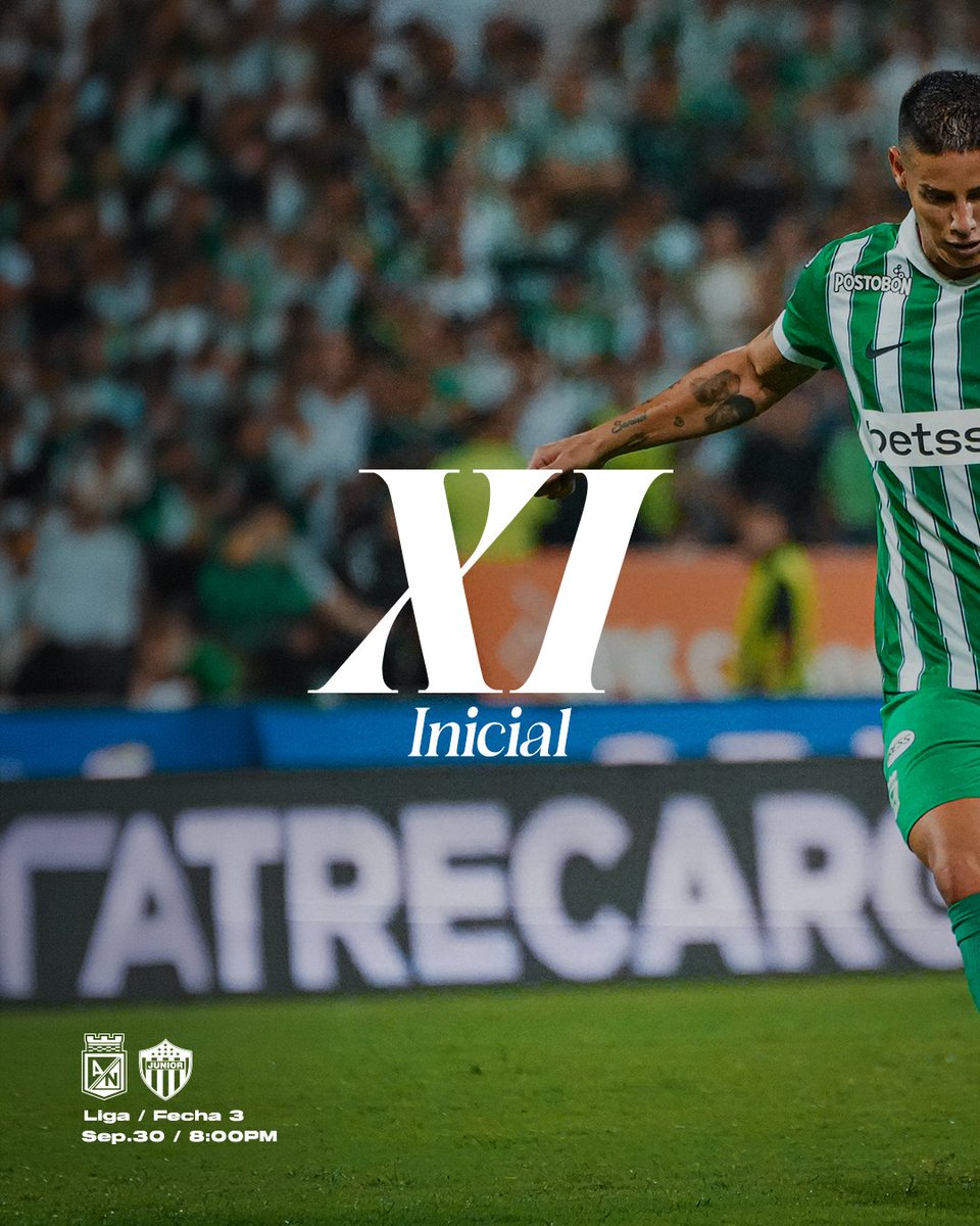 nacionaloficial's tweet photo. Así salimos hoy en casa 🇳🇬 

Presentamos nuestra nómina titular para el juego ante Junior, en el Atanasio con nuestra gente. 

#VamosTodosJuntos https://t.co/QwR89DXaQR