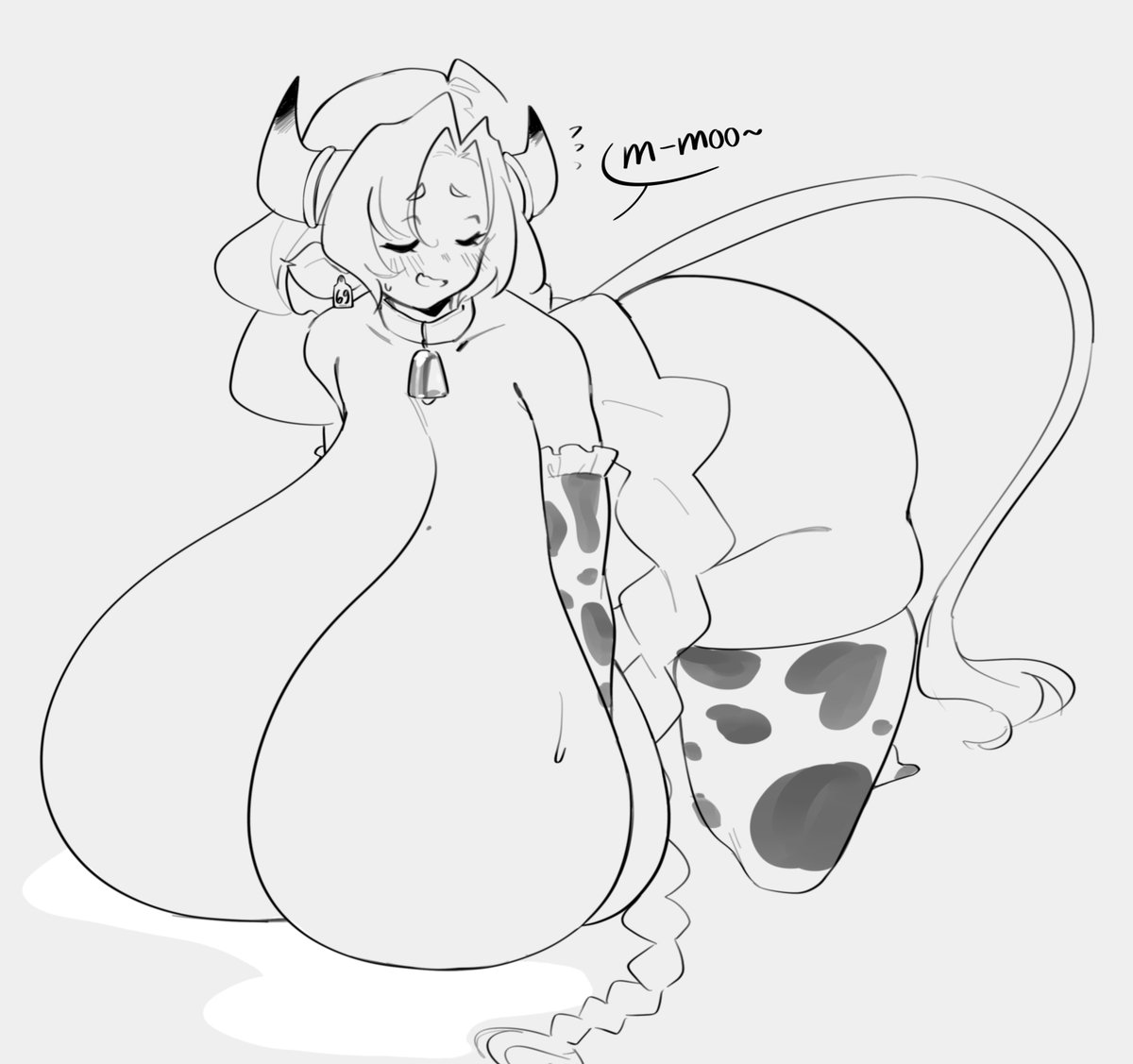 UshijiDraws's tweet photo. this is a cow farm. you're gonna find cows outside https://t.co/ooRIEZ8t3j