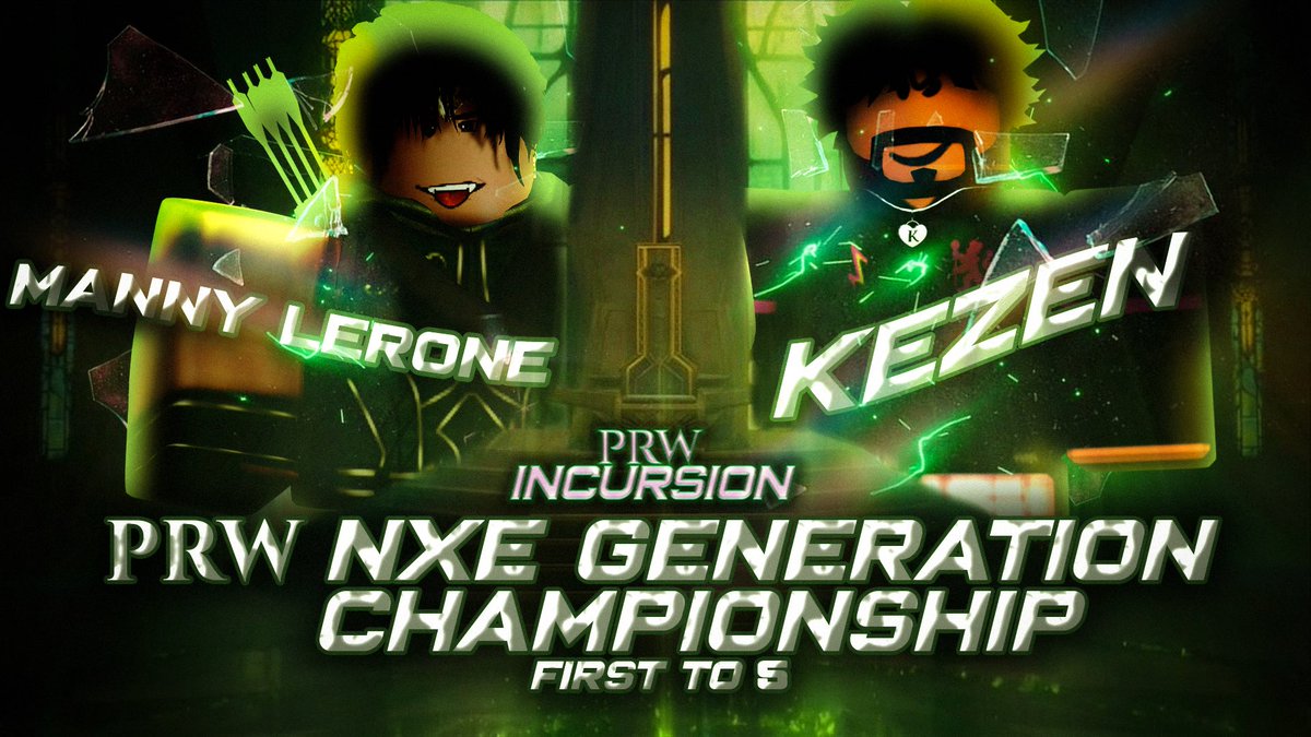 PRWRBLX's tweet photo. 🚨MATCH ANNOUNCEMENT🚨
@MannyAvadaRW was the last champion of a forgotten fed, Now he haves the chance to redeem thats federations honor by capturing the NXE GENERATION CHAMPIONSHIP

BUT A OLD FOE STANDS INFRONT OF HIM NAMED KEZEN! Will Kezen Derail Manny Dreams?

PRW INCURSION https://t.co/igwFV2n5Qz