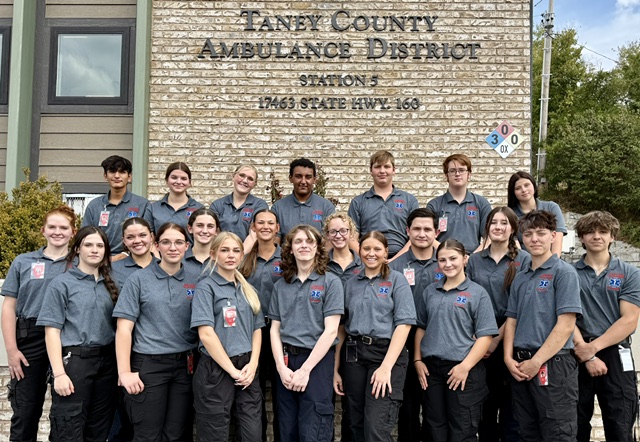 TableRockCC's tweet photo. Our EMT program recently visited the Taney County Ambulance District stations for a clinical orientation and expectations overview.  With this crucial preparation under their belts, these students are highly motivated to beginning their hands-on clinical rotations this October! https://t.co/4I3Rn3Rijh