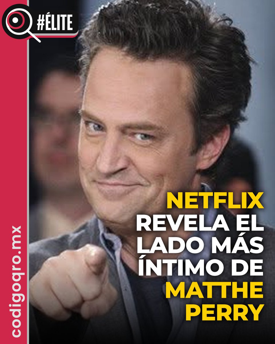 CodigoQro's tweet photo. #TomaNota 💔🎬 #ElDeMatthewPerry ya tiene #tráiler. #Netflix mostrará el lado más íntimo del actor de #Friends, con testimonios de su hermana, amigos e imágenes inéditas de su archivo familiar.

https://t.co/i8dmvkIpXd

#CódigoQro #Periódico #Noticias #MatthewPerry #ChandlerBing #Series #Documental #Espectáculos #Hollywood