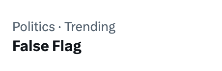 ClaytonMorris's tweet photo. I love that False Flag is now trending on X. It's not working anymore and they know it. https://t.co/gxjC0YTHKj
