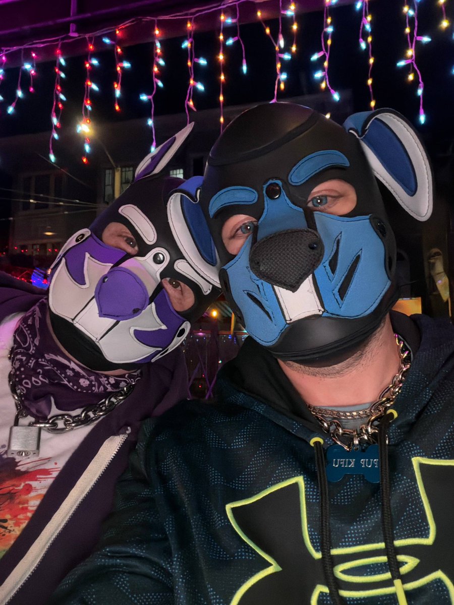 PupCodySF's tweet photo. Found myself locked up with @pupkifu at Mr.S during Folsom. Such a good doggo!
#gaypup #pupplay #folsom https://t.co/i9x8xWt4tg