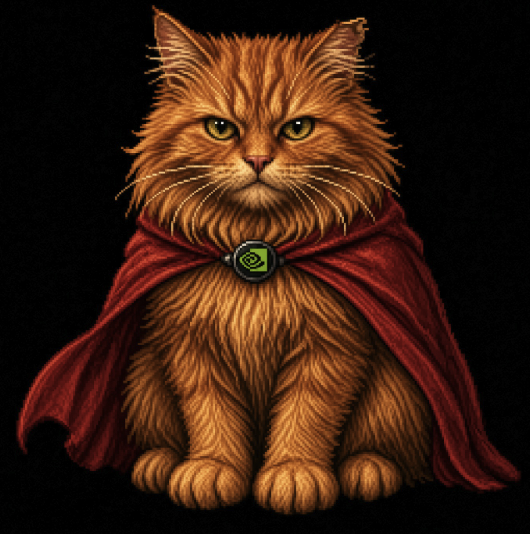 Crookshanks_SF's tweet photo. > POTUS announces we are rebranding AI to Super Intelligence
> NVIDIA, the face of AI, drop a superhero cat in a file upload on @huggingface infra

I bet he has a cool name, or sounds badass?

> Name him Mr Crookshanks, after Hermoine's pet cat in Harry Potter https://t.co/TKzSpJptkF