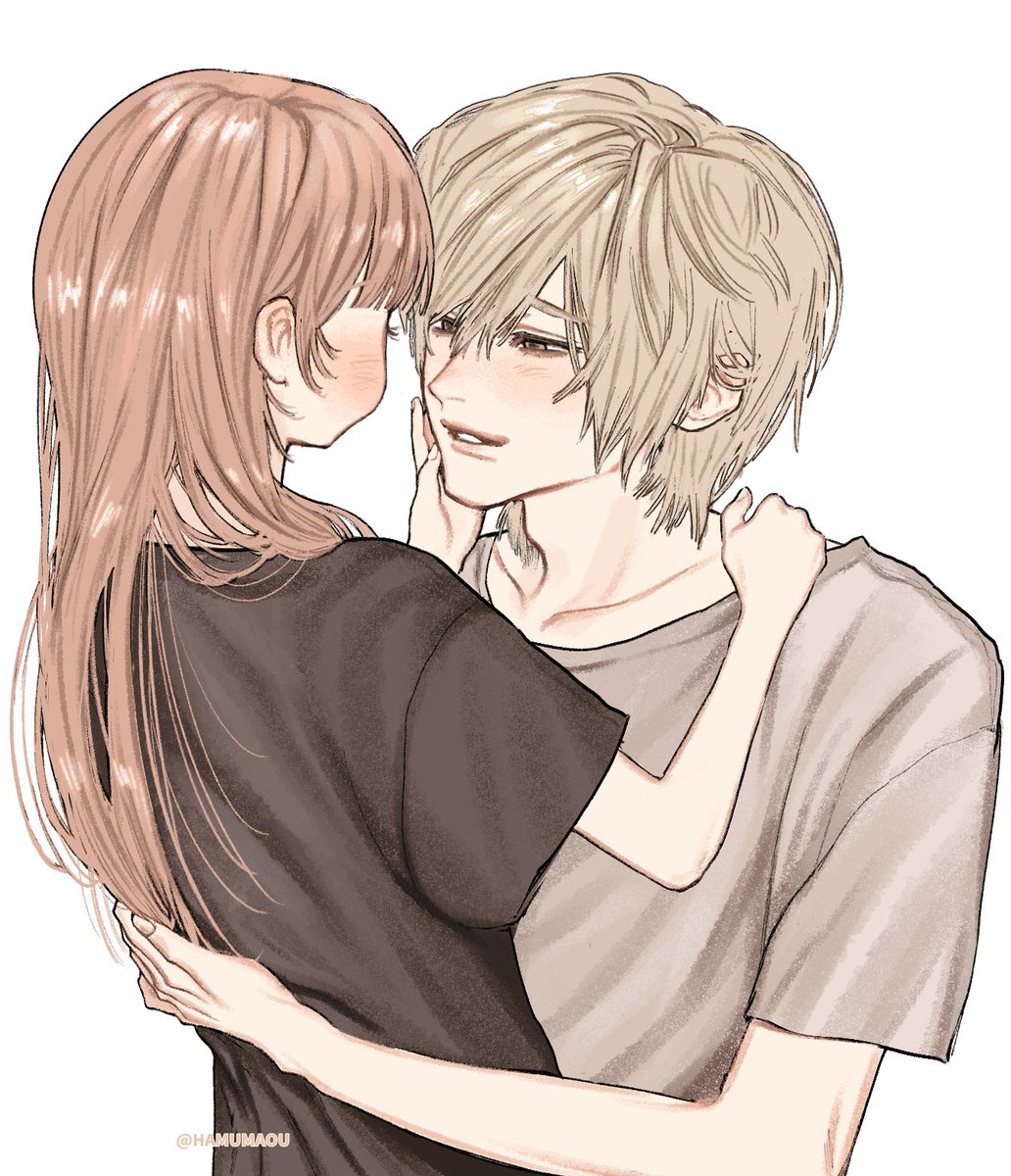 HAMUMAOU's tweet photo. もちもちふわふわした雰囲気の小さな女の子と大きなメロい男の子のOCを描くのが好きです🌷

#絵描きさんと繋がりたい
#絵柄が好みって人にフォローされたい
#秋の創作クラスタフォロー祭り https://t.co/BoFQbZQ7Ix