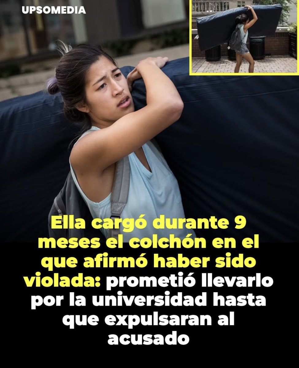 pinupseniorgirl's tweet photo. ¡¡ PERO NO FUE EXPULSADO EL LO NEGÓ Y LO CREYERON A ÉL ELLA SIGUIO LLEVANDO EL COLCHÓN HASTA SU GRADUACIÓN NO SE RINDIÓ  💜💜💜💜💜💜💜💪💪💜💜💜💜💜💜💜💜 https://t.co/7SvuEm28hG