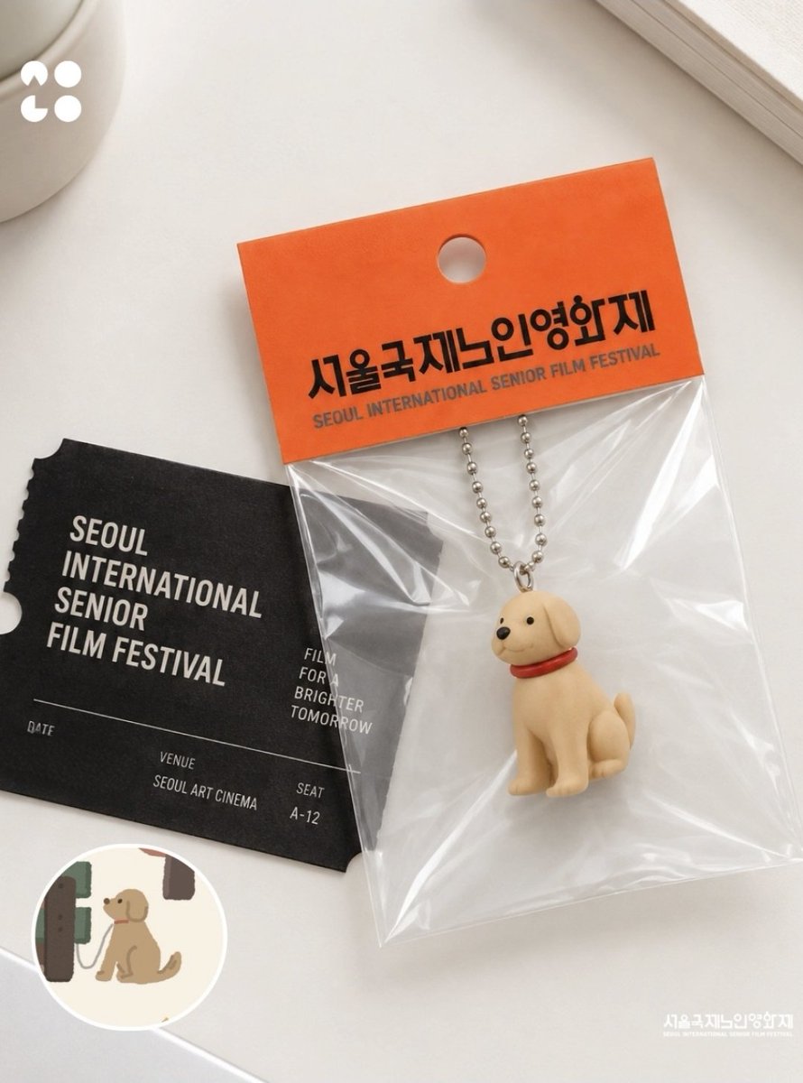 solracinema's tweet photo. 서울국제노인영화제 키링이라는데 겁나 귀여워ㅠㅠㅠ 갖고싶다 https://t.co/BABkdCNIJ2