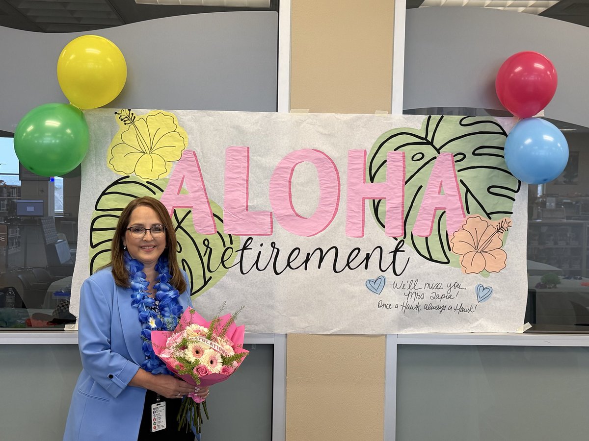 NISDHarlan's tweet photo. Congratulations to our Academic Dean, Mrs Tapia, on her retirement! 

After 37 years in public education and as a member of Harlan’s founding faculty , your leadership and guidance have made a lasting impact. 
We will miss you! 

Wishing you all the best in your next chapter! https://t.co/V2S6q72PJ6