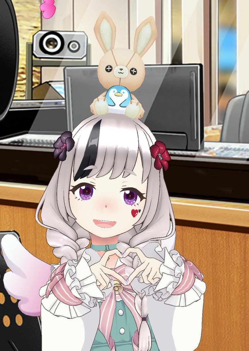 Lychee_55's tweet photo. おはらいち〜∩^ω^∩🏝️
セリフ枠めちゃくちゃ盛り上げ感謝だよー✨
本日は仕事の都合で短め雑談かお休み予定！
なるべく声出ししたい所存(；ω；)
今日も命だいじにマイペースに🫶

ウサギさんに抱っこされるペンギンさん♪
#おはようREALITY
#REALITY配信者さんと繋がりたい 
#多声類 #14種類の声の人 https://t.co/UD2DtU73jx
