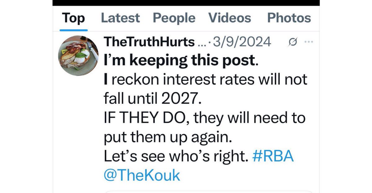 GJ4592206129943's tweet photo. The experts?🤣🤣🤣 @westaustralian
How many of these so-called “experts” warned the #RBA not to drop rates in 2025 like I did in 2024.
They have NO idea.
#AMP #EQEconomics #Deloitte #Betashares #EY #NAB #CBA #oerthnews @abcnews https://t.co/19DOnMfx68