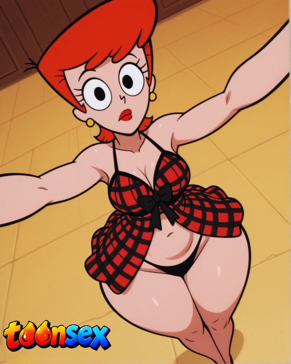 ElAstro321's tweet photo. La mama de Dexter siempre supe que  se veria mejor  de rojo.
#Dexter #cartoon https://t.co/Z0sqNBYRCA