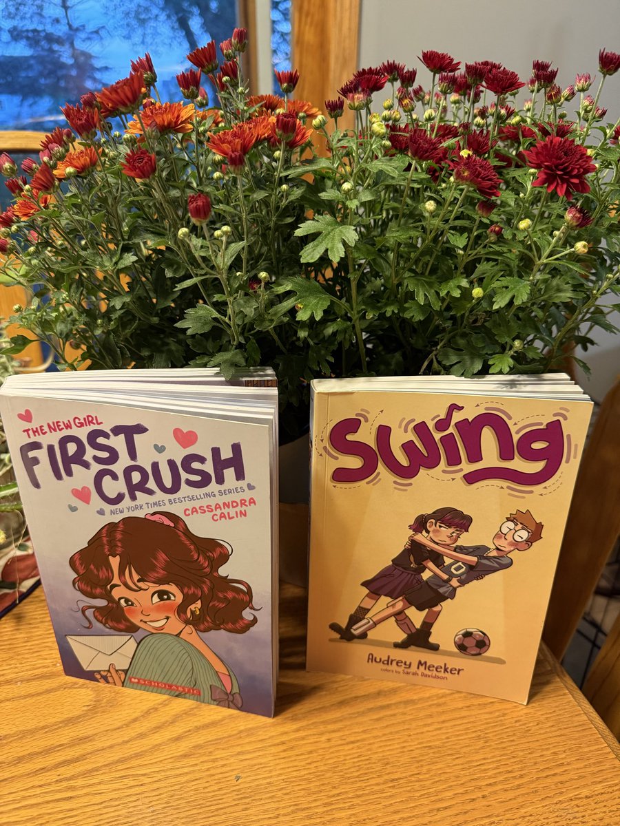 HalburJennifer's tweet photo. Looking forward to these two graphic novels! #bookposse @cassieclare @Scholastic @MeekerAudrey @FeiwelFriends https://t.co/7RN6ikDh0A