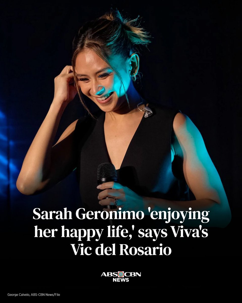 ABSCBNNews's tweet photo. SARAH G BALIK-TRABAHO SA 2027

Kinumpirma ni Vic del Rosario ng Viva na magbabalik-trabaho na sa susunod na taon si Popstar Royalty Sarah Geronimo. https://t.co/nW2GA0uza4