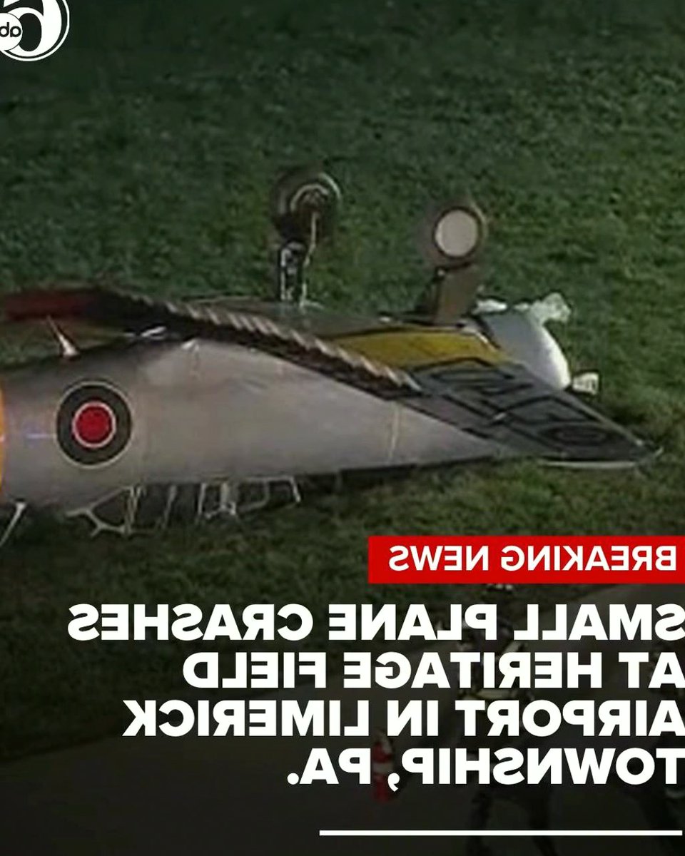 RobertTorrab's tweet photo. T-6 Texan overturned upon landing in Limerick, PA yesterday evening
#PeacefulScenes #TWAP https://t.co/YxvHTjYlDw