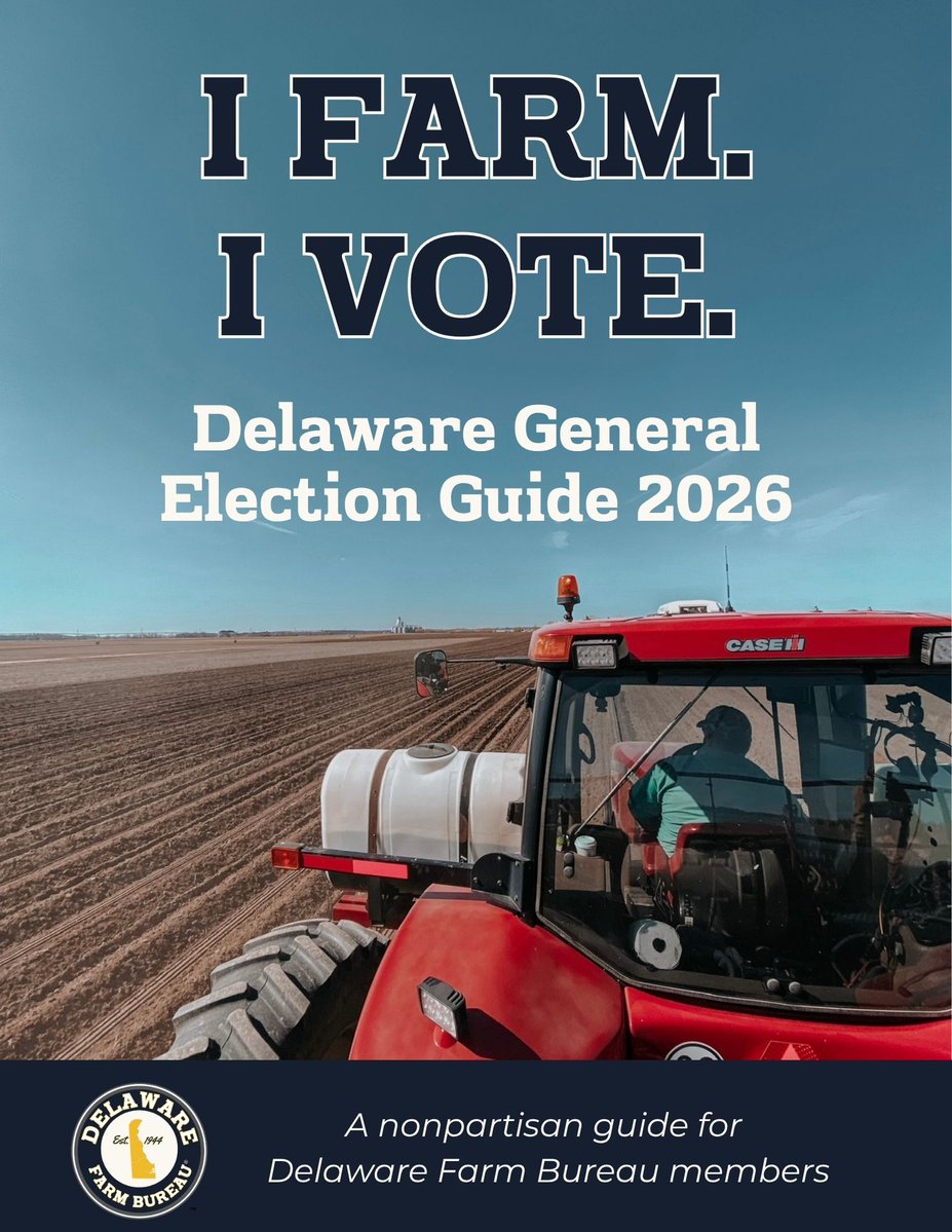 DEFarmBureau's tweet photo. The DEFB General Election Guide is now online and ready to help you prepare for the November 3 General Election.
View the guide here: https://t.co/53F2rUEYwD
.
.
.
#IFarmIVote #defb #delaware #agriculture https://t.co/j64FbxOR5x
