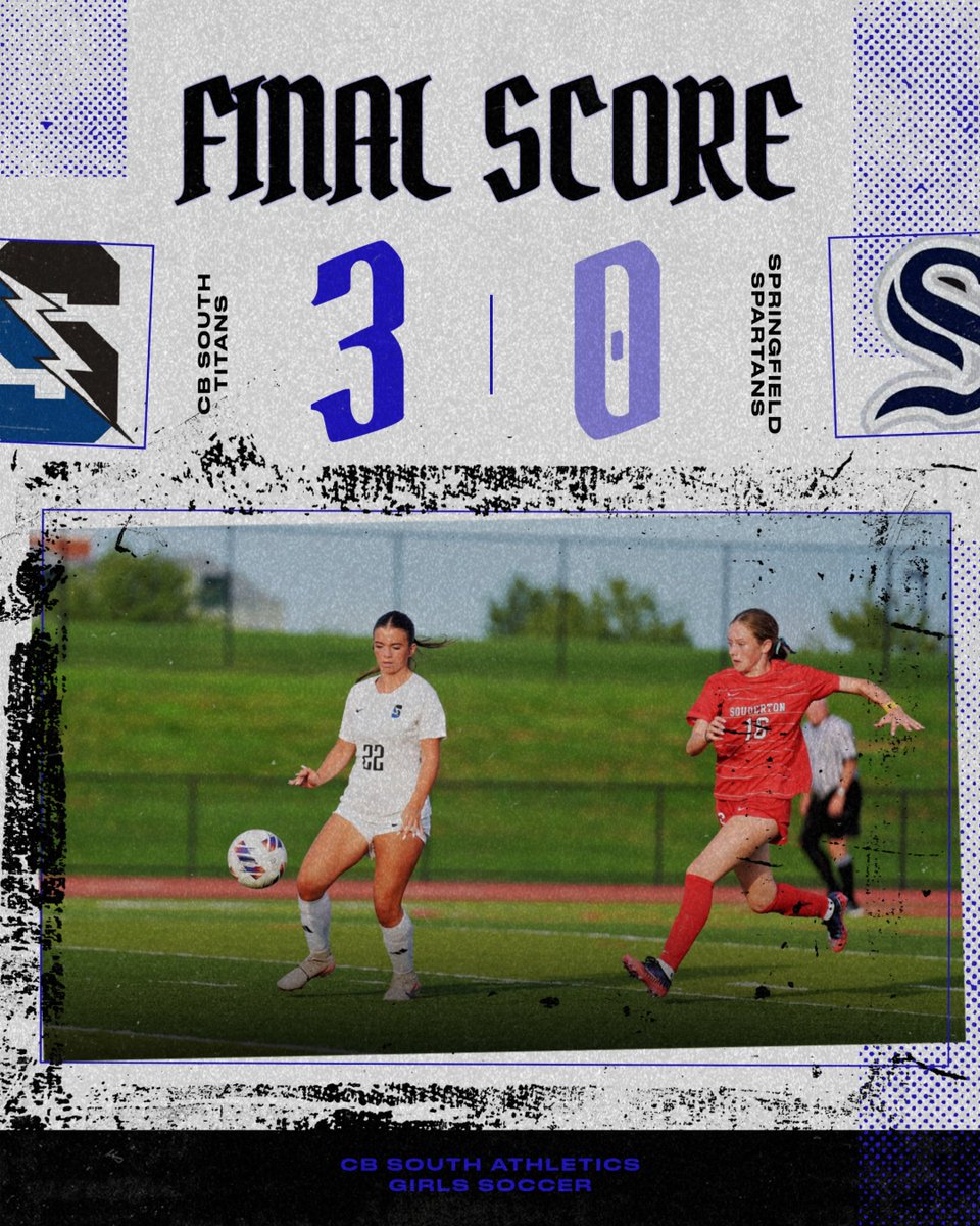 CBSouthTitans's tweet photo. FINAL SCORE: @CBSouthHS Girls Soccer blanks visiting Springfield, 3-0, on Wednesday night in @SOLsports @PIAASports action! #TitansWin #ROW #Believe #CBSouthAthletics https://t.co/MSE8kyGadl