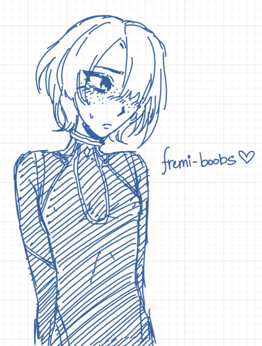 sunday1927656's tweet photo. ive been drawing freminet boobs for almost 3 yrs and they just kept getting smaller bc im a pervert https://t.co/oUP9he2EVO