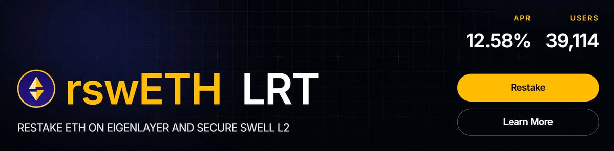 swellnetworkio's tweet photo. $rswETH holders received a one-time rewards boost.

Obol claimed accumulated validator rewards and added them to the protocol, temporarily increasing the exchange rate for all existing restakers. https://t.co/LaX8TZs8gw