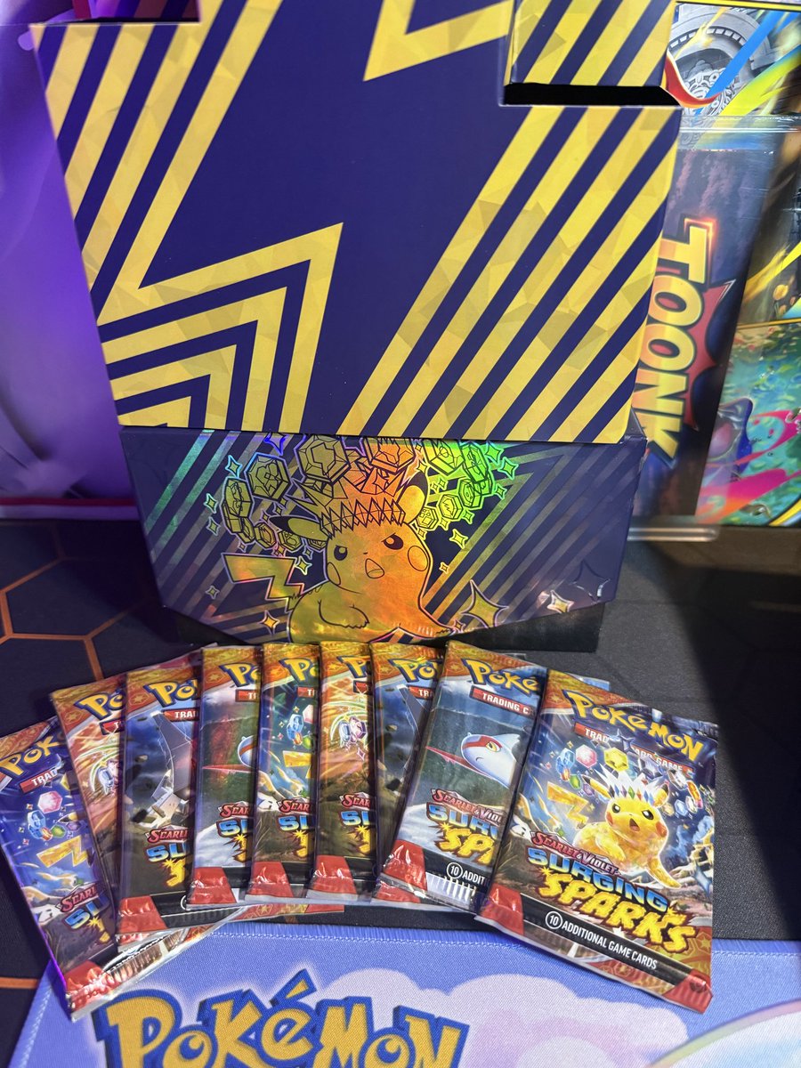 Its_101Ace's tweet photo. POV: You decide to master set Surging Sparks way too late 💀⚡️

154/252 done. 98 cards left.

Probably should’ve started sooner… 😂

Now I’m racing to finish before these cards get even harder to find.

What’s your favorite Surging Sparks card? 👇

Bonus points if it’s NOT Pikachu ex 😂