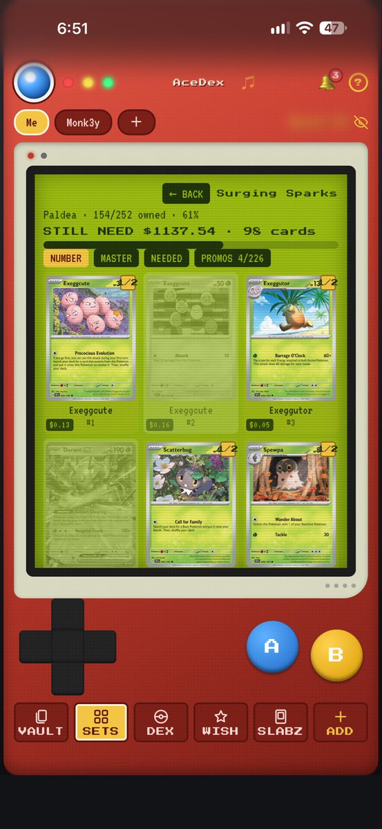 Its_101Ace's tweet photo. POV: You decide to master set Surging Sparks way too late 💀⚡️

154/252 done. 98 cards left.

Probably should’ve started sooner… 😂

Now I’m racing to finish before these cards get even harder to find.

What’s your favorite Surging Sparks card? 👇

Bonus points if it’s NOT Pikachu ex 😂