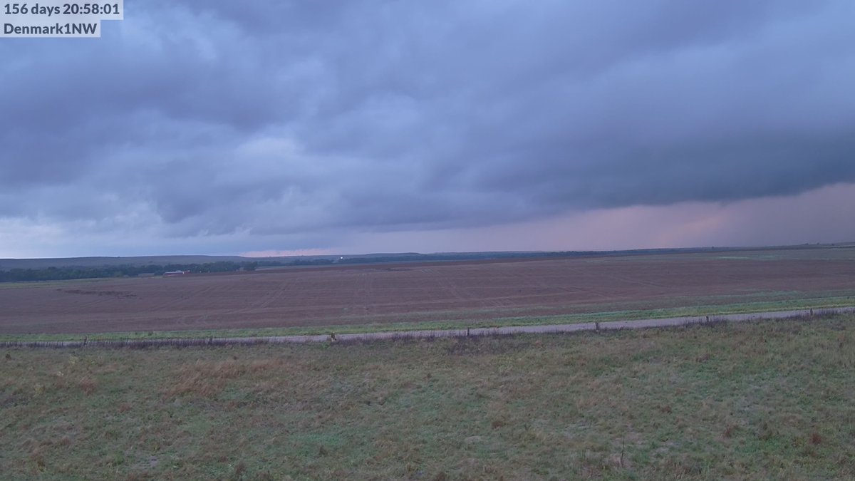 ksmesonet's tweet photo. Storm has moved out of Denmark's view. #kswx https://t.co/TccnfrZVYO