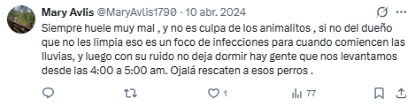 Ricachin's tweet photo. No sé por qué tengo el presentimiento de que la falta de atención desde hace meses a @Alina_Gag y a su papá podría estar relacionada con las mafias vecinales y un intento de boicot a su labor animalista.

No me explico otra razón para que no le resuelvan después de tanto tiempo.

Espero que no sea así, ojalá @mauriciotabe y la gente a su cargo hagan ya el trabajo que les corresponde como servidores públicos.

El mensaje de abajo fue hecho desde hace años por una cuenta con las características de bot.