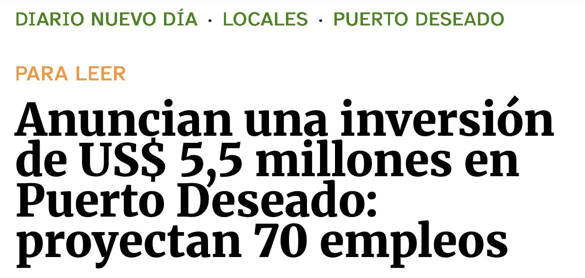 zubel_ok's tweet photo. 🚨¡ATENCIÓN PUERTO DESEADO!🚨

#GrupoVeraz creará una planta para procesar descartes de merluza y langostino.
💵 Inversión: u$s 5,5 millones.
👷Empleo: 70 puestos directos.

🚯¡De residuo a harina, aceite y concentrado para #exportar!

Más inversión 🤝 Más empleo 

🚀 #TMAP #VLLC 🚀